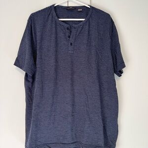 Men’s Black Brown Blue Striped Shirt